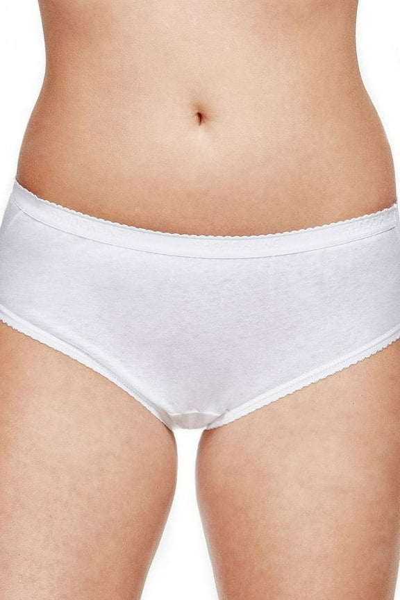Women's Shadowline 11021 Cotton Hipster Panty (White 6)