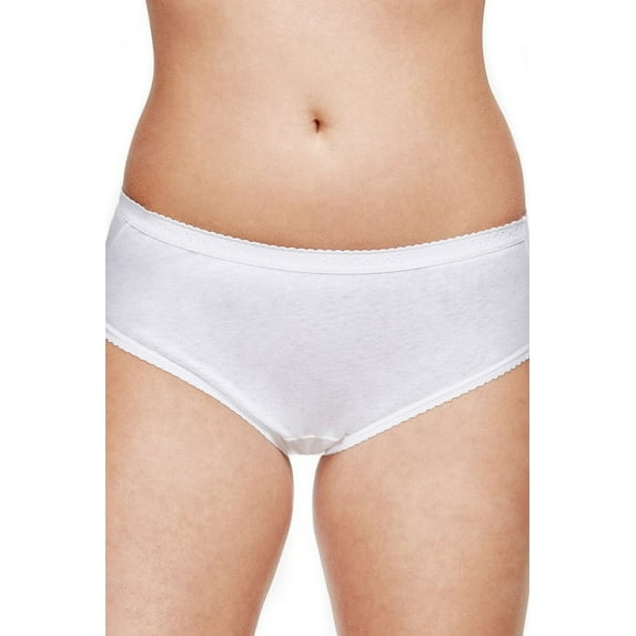 Women's Shadowline 11021X Plus Cotton Hipster Panty (White 8)
