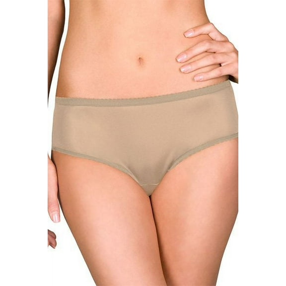 Women's Shadowline 11042P Plus Size Nylon Classics Hipster Panty (Nude 11)