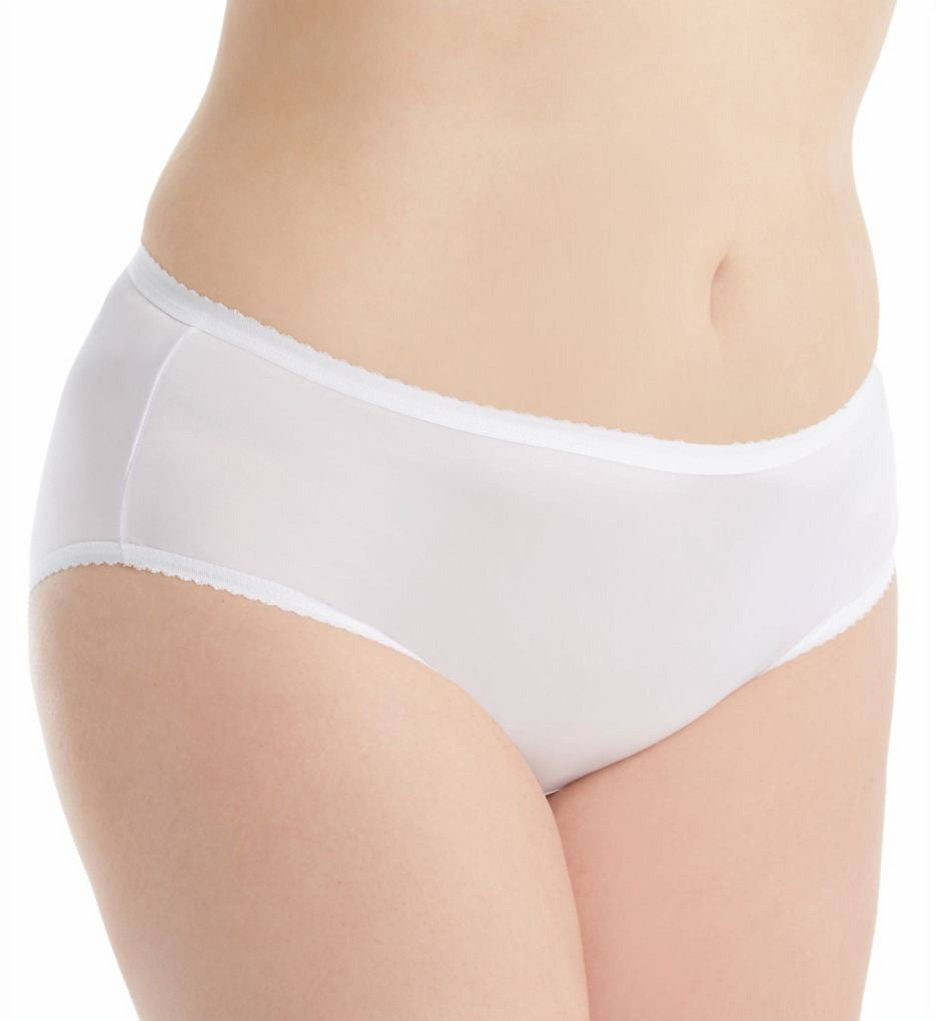 Womens Plus Size White Ruffled Panties