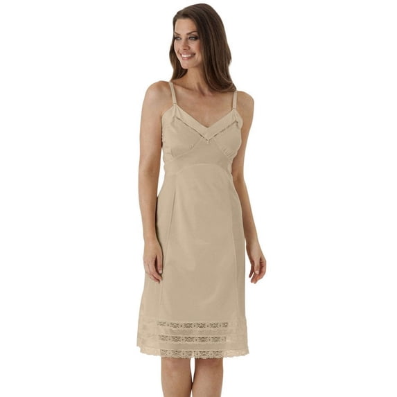 Women's Shadowline 1302 Snip-it 28 Inch Slip (Nude 32)