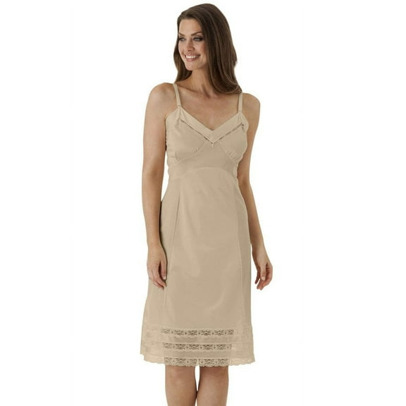 Women's Shadowline 1302 Snip-it 28 Inch Slip (Nude 34)