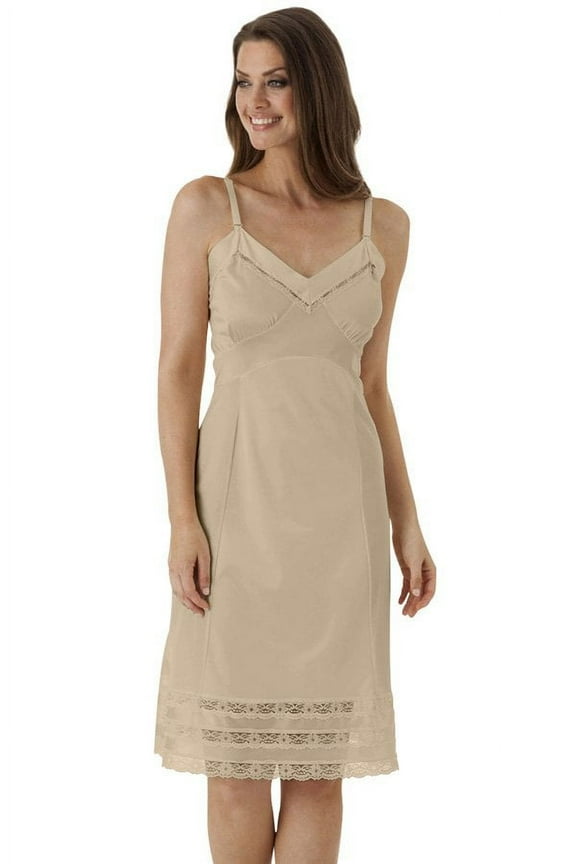 Women's Shadowline 1302 Snip-it 28 Inch Slip (Nude 34)