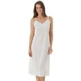 thumbnail image 1 of Women's Shadowline 1360X Plus Size Full Slip with Wide Lace (Black 50), 1 of 2