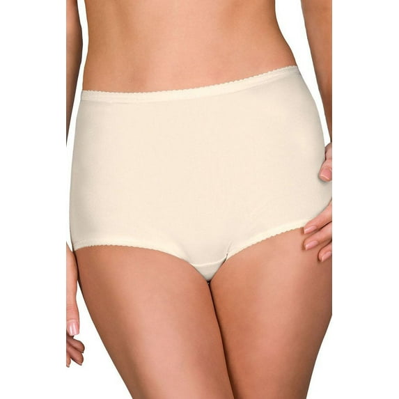 Women's Shadowline 17005 Spandex Classics Brief Panty (Ivory L)