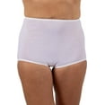 thumbnail image 1 of Women's Shadowline 17077x Plus Size Flawless Fit Full Brief Panty (White 11), 1 of 2