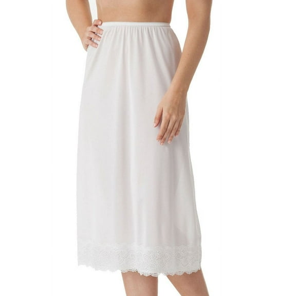 Women's Shadowline 2360X Plus Size Half Slip with Wide Lace (Beige 3X)