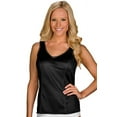 thumbnail image 1 of Women's Shadowline 2410 Princess Wide Strap Camisole (Black 40), 1 of 4