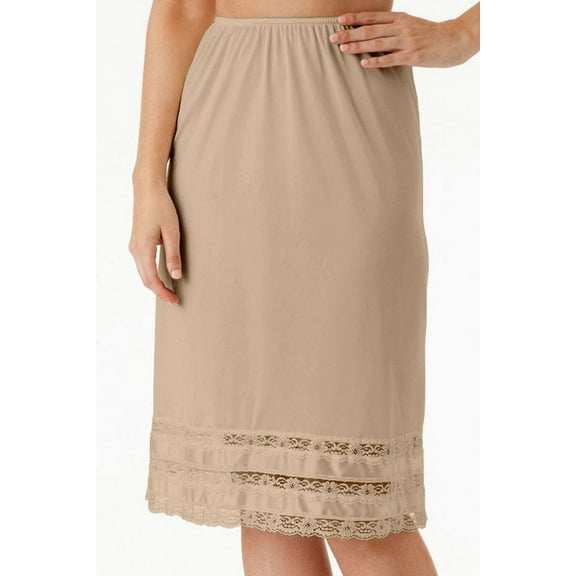 Women's Shadowline 2702 Snip-it 27 Inch Slip (Nude L)