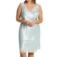 thumbnail image 1 of Women's Shadowline 27075X Plus Size Rochelle Satin Full Slip (Mint 2X), 1 of 1