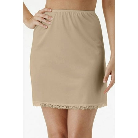 Women's Shadowline 2719 Nylon Essentials 19 Inch Half Slip (Nude S)
