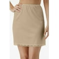 thumbnail image 1 of Women's Shadowline 2719X Plus Nylon Essentials 19 Inch Half Slip (Nude 2X), 1 of 3