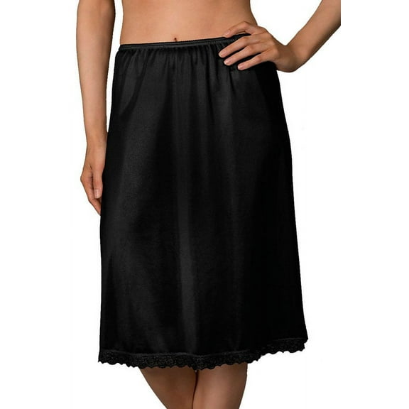 Women's Shadowline 2725X Plus Essentials 25 Inch Half Slip (Black 3X)