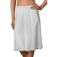 thumbnail image 1 of Women's Shadowline 2725X Plus Essentials 25 Inch Half Slip (White 2X), 1 of 4