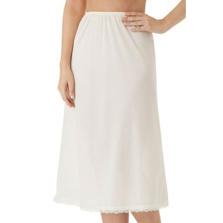 Women's Shadowline 2731 Essentials 31 Inch Half Slip (White L)
