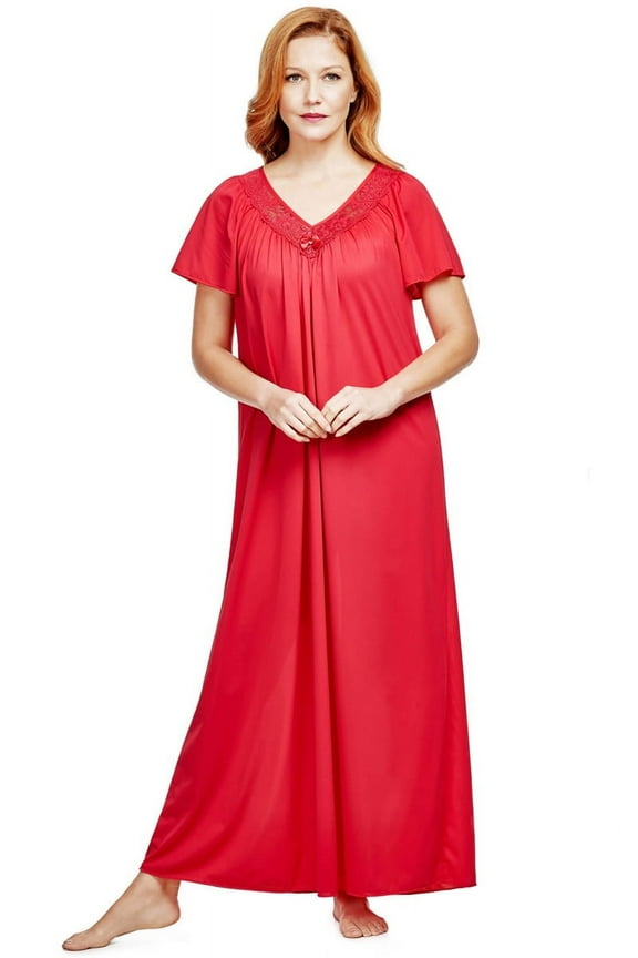 Women's Shadowline 32150 Twilight Long Gown (Navy S)