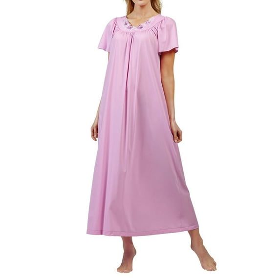 Women's Shadowline 32280 Petals 53 Inch Gown (Orchid L)