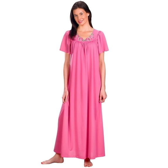 Women's Shadowline 32280 Petals 53 Inch Gown (Rosy Pink S)