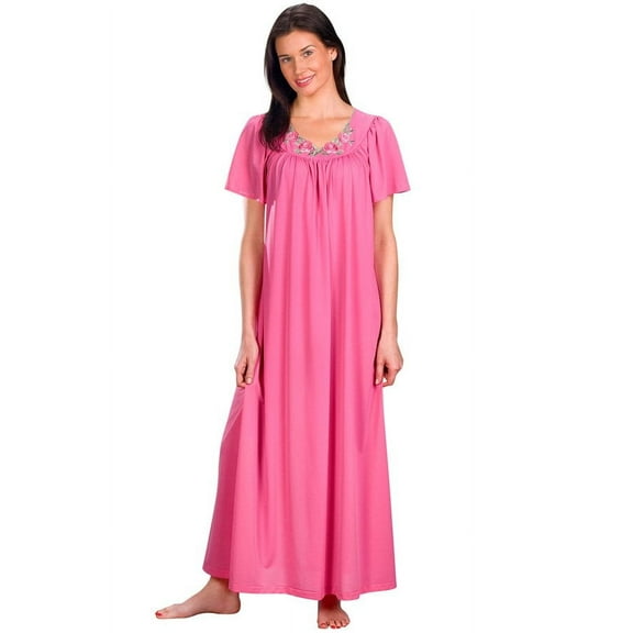 Women's Shadowline 32280X Plus Petals 53 Inch Gown (Rosy Pink 3X)