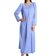 thumbnail image 1 of Women's Shadowline 33280 Petals 53 Inch Long Sleeve Gown (Lilac L), 1 of 1