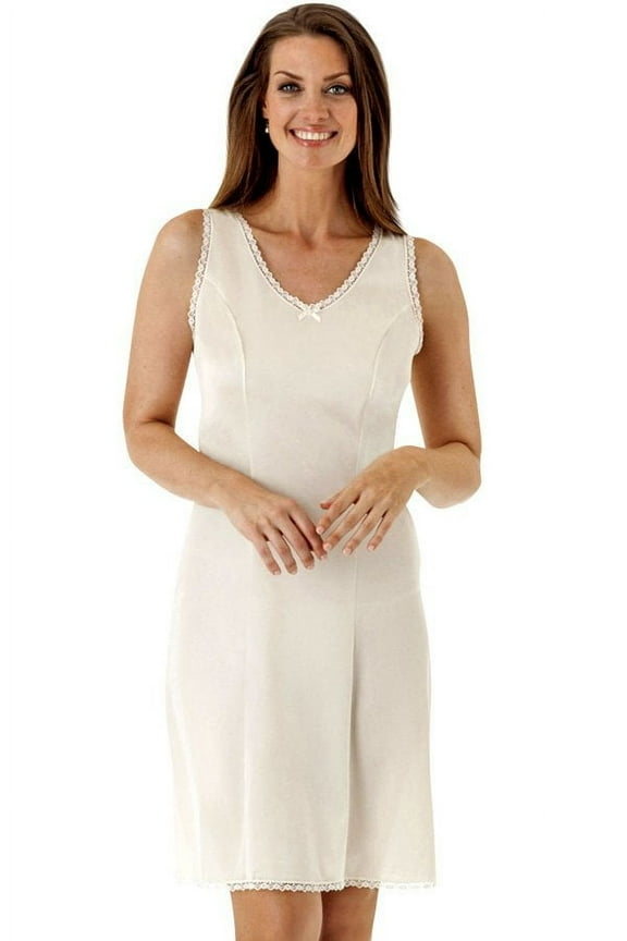 Women's Shadowline 3410 24 Inch Princess Full Slip (White 34)