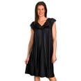 thumbnail image 1 of Women's Shadowline 36737 Silhouette Gown (Black M), 1 of 6