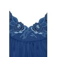 thumbnail image 1 of Women's Shadowline 37280X Plus Petals 40 Inch Embroidery Gown (Navy 1X), 1 of 11
