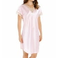 thumbnail image 1 of Women's Shadowline 4503 Charming Charmeuse Sleep Gown (Pink L), 1 of 4
