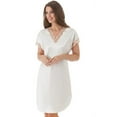 thumbnail image 1 of Women's Shadowline 4503 Charming Charmeuse Sleep Gown (White L), 1 of 6
