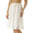 thumbnail image 1 of Women's Shadowline 4537 Cotton Batiste 23 Inch Half Slip (Ivory L), 1 of 1