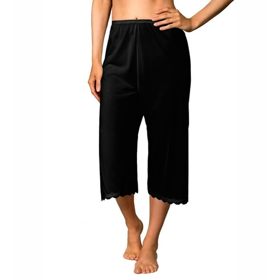 Women's Shadowline 45415 Daywear 30 Inch Pettilegs (Black M)