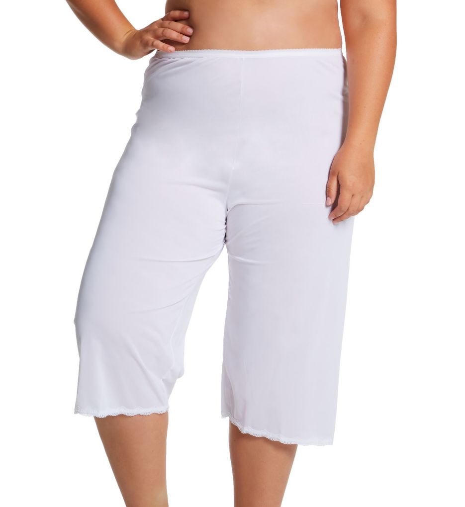 Women's Shadowline 45415X Plus Daywear 30 Inch Pettilegs (White 3X)