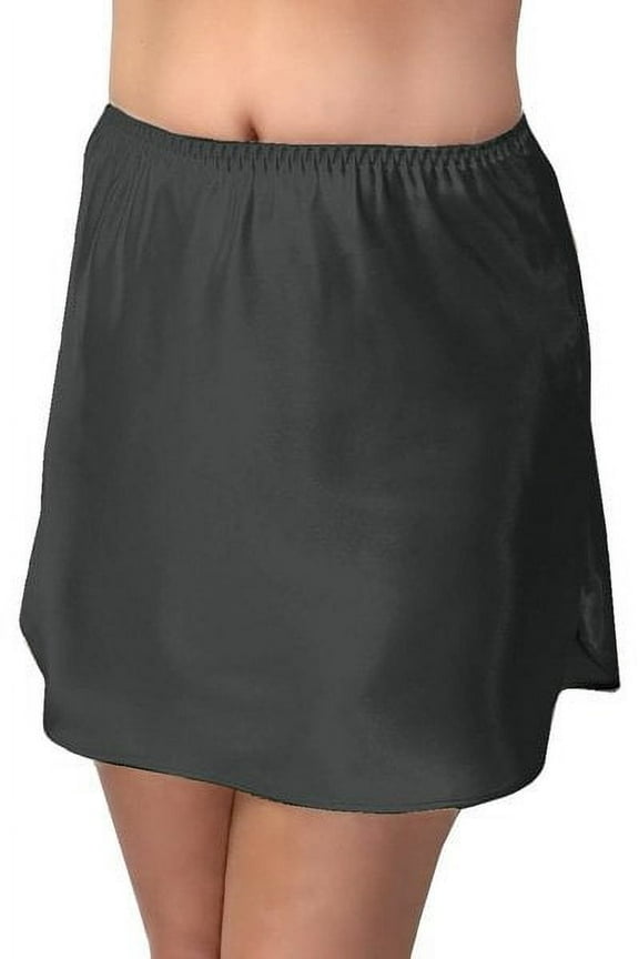 Women's Shadowline 47091 Satin Essentials 15 Inch Half Slip (Black XL)