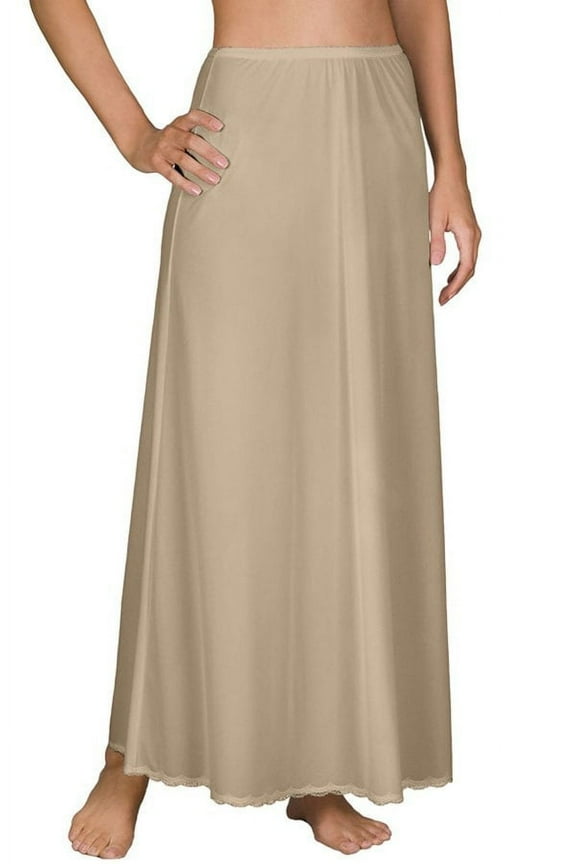 Women's Shadowline 471162X Plus Size Flare Half Slip 28 Inch (Nude 3X)