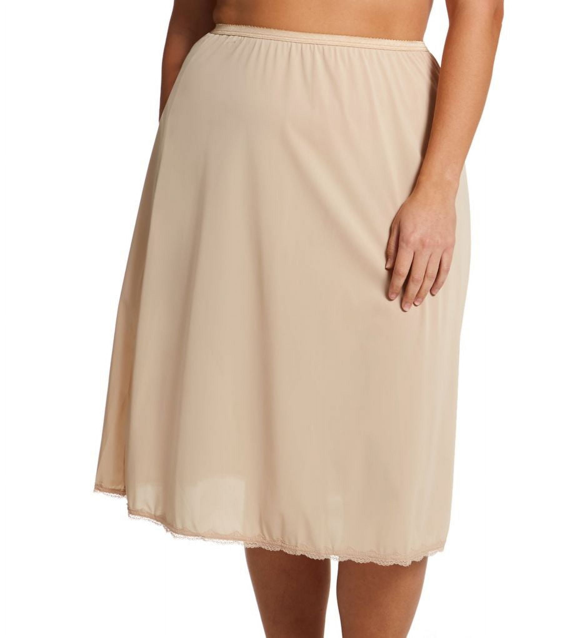 Women's Shadowline 471162X Plus Size Flare Half Slip 28 Inch (Nude 3X)