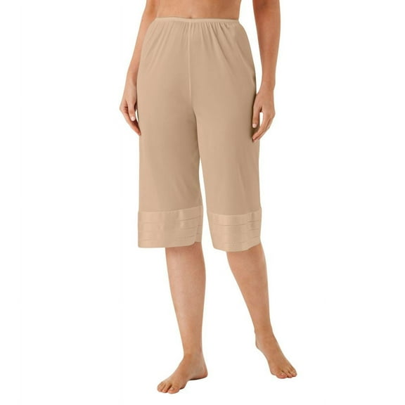 Women's Shadowline 6219 Adjustable Length Culottes (Nude S)
