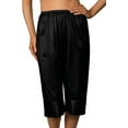 thumbnail image 1 of Women's Shadowline 6219X Plus Size Adjustable Length Culottes (Black 5X), 1 of 2