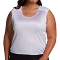 thumbnail image 1 of Women's Shadowline 7101X Plus Nylon Padded Shoulder Camisole (White 2X), 1 of 2