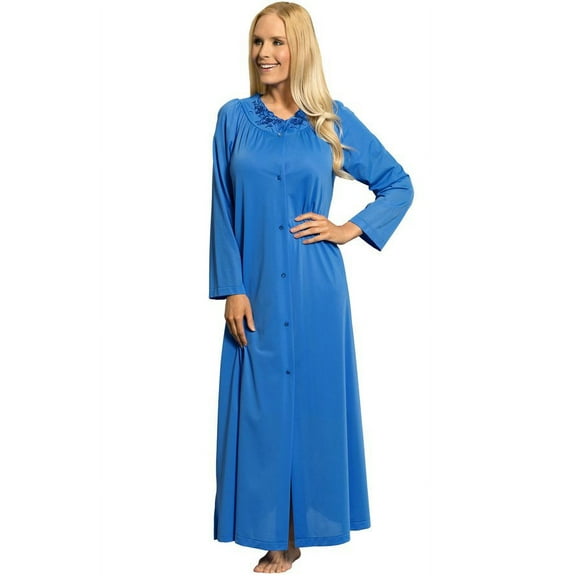 Women's Shadowline 71280 Petals 54 Inch Coat (Sapphire S)