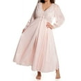 thumbnail image 1 of Shadowline Women's Silhouette 54" Long Sleeve Long Coat - 71737 (Blush, 2X), 1 of 9
