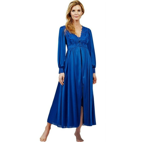 Women's Shadowline 71737X Plus Silhouette 54 Inch Coat (Navy 1X)