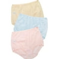 thumbnail image 1 of Women's Shadowline 719 Dixie Belle Scallop Trim Full Brief Panty - 3 Pack (Pink/Blue/Beige 6), 1 of 9