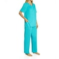 thumbnail image 1 of Women's Shadowline 76280 Petals Pajama Set (turqouise XL), 1 of 3
