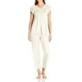 thumbnail image 1 of Women's Shadowline 76737 Silhouette Pajama (Ivory 2X), 1 of 5