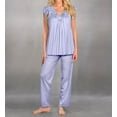 thumbnail image 1 of Women's Shadowline 76737 Silhouette Pajama (Peri Frost 1X), 1 of 5