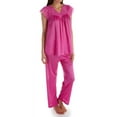 thumbnail image 1 of Women's Shadowline 76737 Silhouette Pajama (Pink Flamingo 1X), 1 of 5