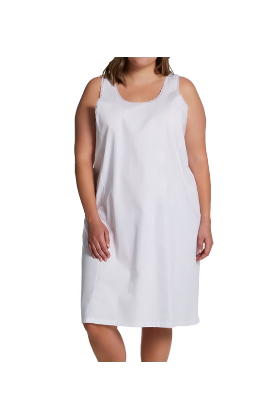 Women's Shadowline 801X Plus 24 Inch Cool Cottons Full Slip (White 46)