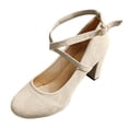 thumbnail image 1 of Women's Shallow Mouth High Heels Platform for Spring and Fall Comfortable Thick Heel Dress Shoes, 1 of 9