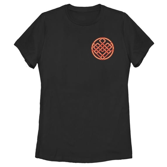 Women's Shang-Chi and the Legend of the Ten Rings Pocket Symbol Graphic Tee Black Small