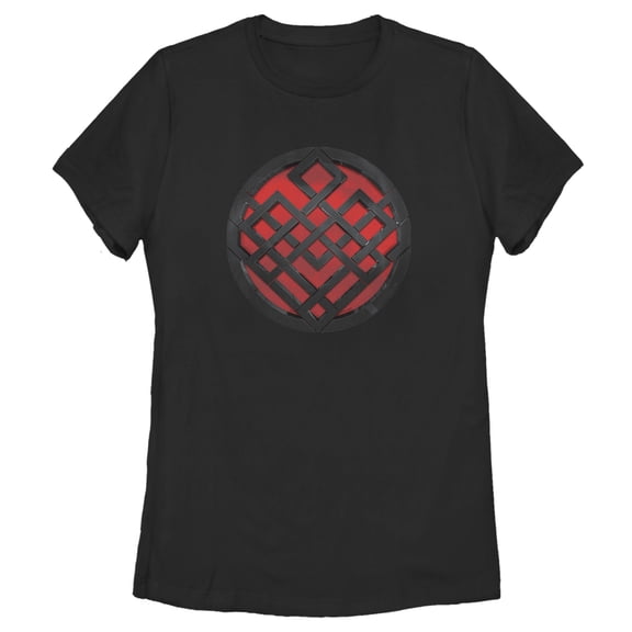 Women's Shang-Chi and the Legend of the Ten Rings Red Symbol  Graphic Tee Black 2X Large